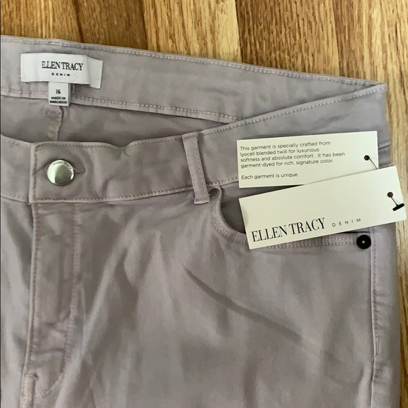 Ellen Tracy Denim - ELLEN TRACY denim refined mid rise skinny size 16